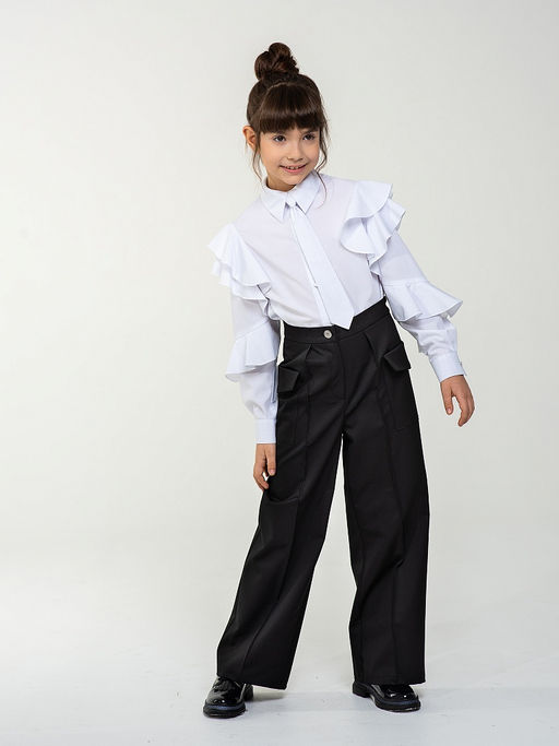 Школьные брюки для девочки Mooriposh, модель 0429