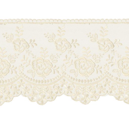 Кружево Gamma сетка 155 мм GKM-15501 в пакете 8.8 м 0.2 Турция СК/Распродажа TL003CR кремовый