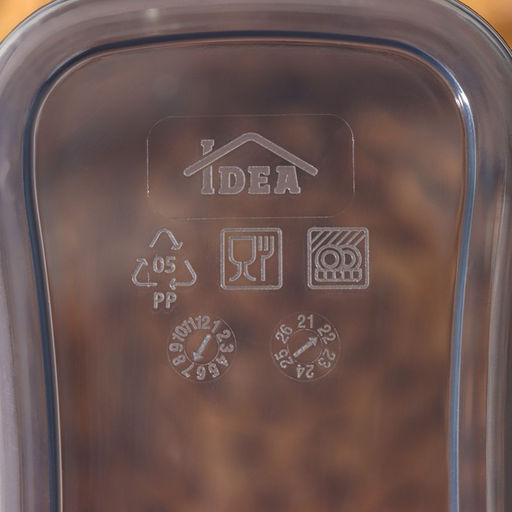 Ёмкость для хранения сыпучих продуктов IDEA «Бест», 2 л, 9.5×19 см, прозрачная, крышка серая