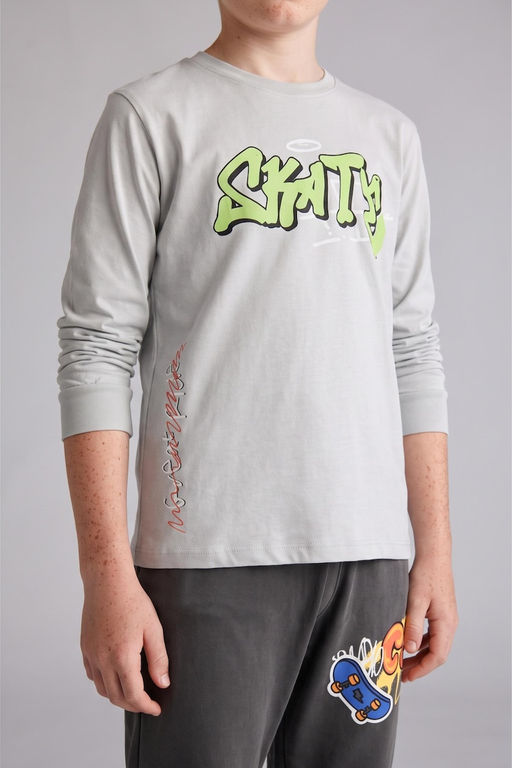 %100 Pamuk Regular Fit 2Li Pijama Tak_m_ Erkek _ocuk - Defacto фото 3