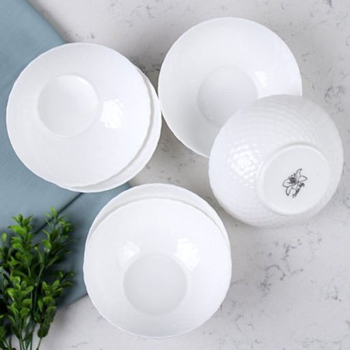 Набор суповых тарелок 6 штук 600 мл 150 мм белый фактурный /WVW60Q WHITE - Галеонтрейд фото 4