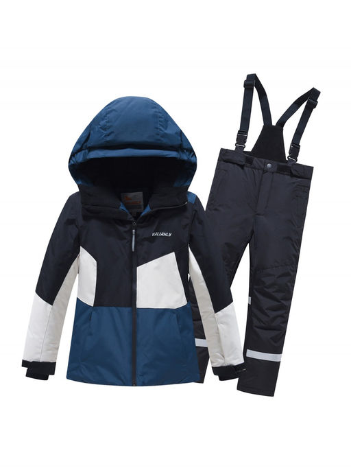 Горнолыжный костюм зимний для мальчика темно-синего цвета 9517TS