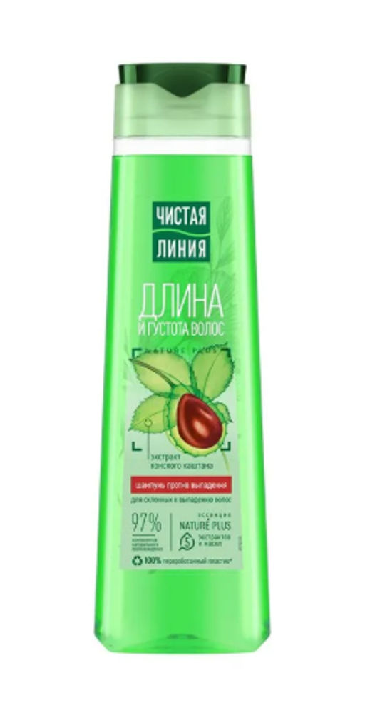 ЧИСТ.ЛИНИЯ д/волос шампунь 400мл Против выпадения волос
