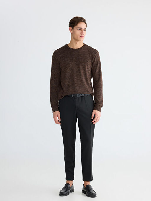 Bisiklet Yaka Erkek Sweatshirt