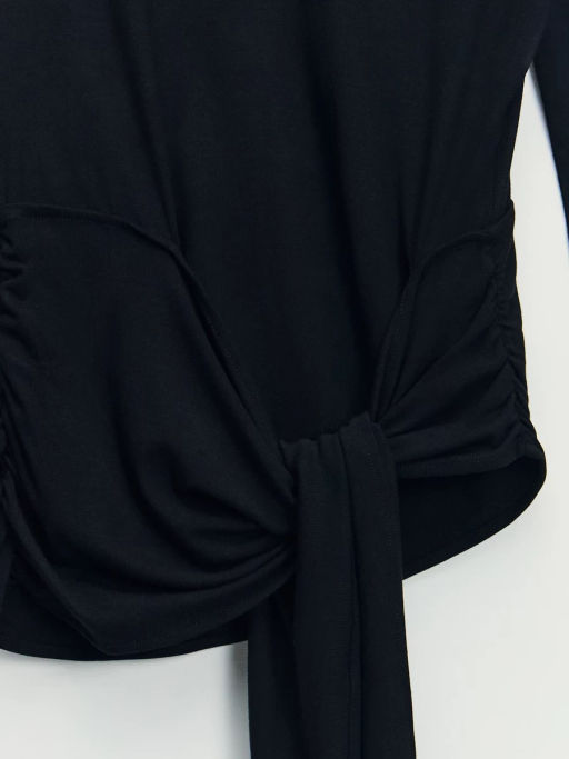 Лонгслив с декоративным узлом / Zarina фото 11