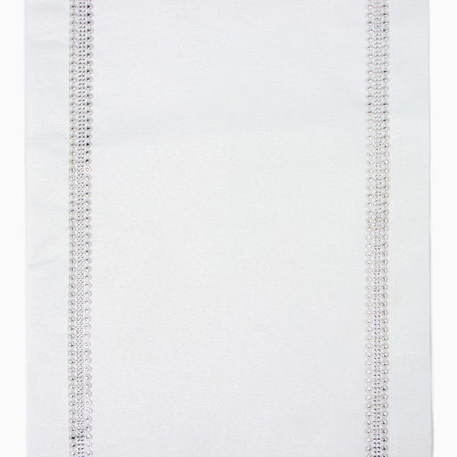 Дорожка Этель со стразами, 50 х 100 5 см, цвет белый, п/э  фото 5