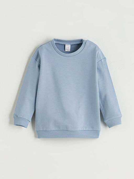 Bisiklet Yaka Erkek Bebek Sweatshirt
