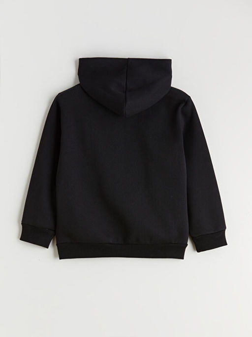 Kap??onlu Erkek ?ocuk Fermuarl? Sweatshirt