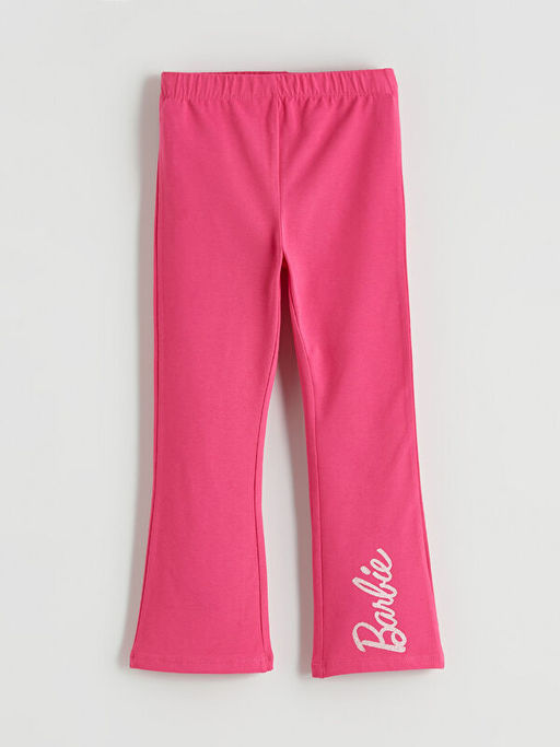 Beli Lastikli Barbie Bask?l? K?z ?ocuk Tayt 3l?