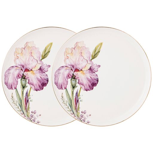 НАБОР ТАРЕЛОК ЗАКУСОЧНЫХ LEFARD IRISES 2 ШТ. 20,5 СМ (КОР=24НАБ.)