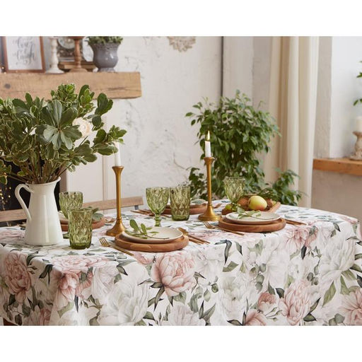 Скатерть Этель Пионы 149?180 см, 100% хлопок, саржа 190 г/м?