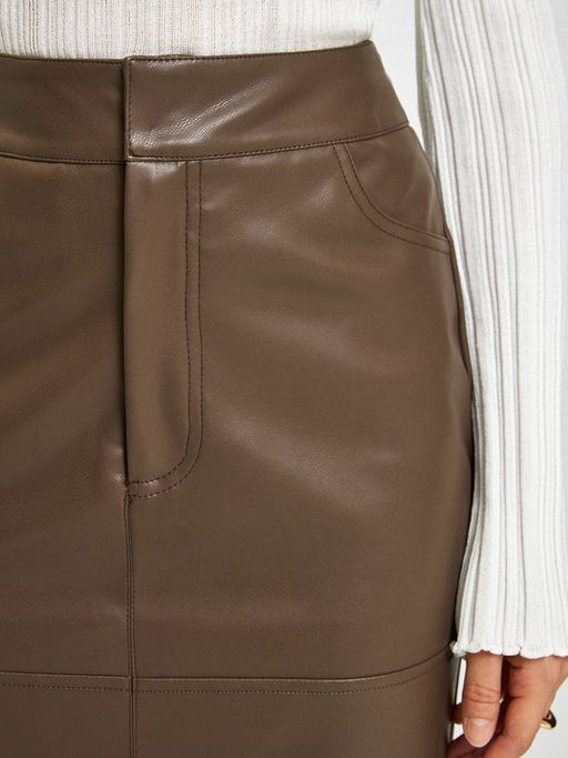 10200180606 Юбка жен. Vamos кофейный - Concept club фото 3