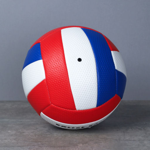 Мяч волейбольный Woohooo Volley / Размер 5 / ПВХ 3 / Антискользящее покрытие / Красный-синий / уп 50/ - Галеонтрейд фото 2