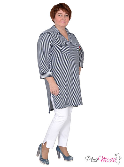 Рубашка Модель №411-A размеры 44-80 - Plusmoda фото 3