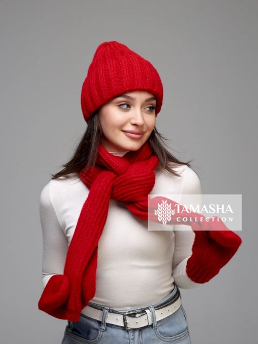 Комплект Грация new (шапка+шарф+варежки) - Tamasha фото 12