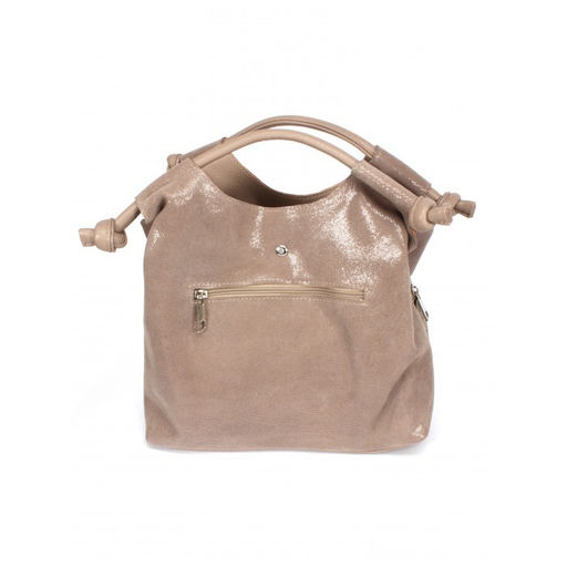 Сумка женская натуральная кожа ADEL-267 (отделка ИСК/КОЖА), 3отд, плеч/рем. капучино 263328 - Adelia фото 2