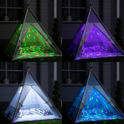 Садовый светильник на солнечной батарее Дискошар, 13613 см, 6 LED, пульт ДУ, свечение RGBW - Luazon lighting фото 4