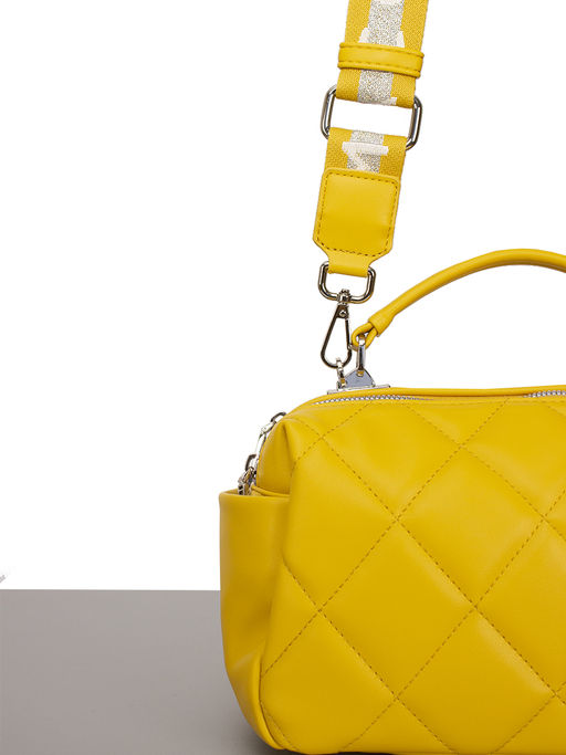 LACCOMA сумка Кристи-Ф826-желтый эко кожа хлопок фото 5