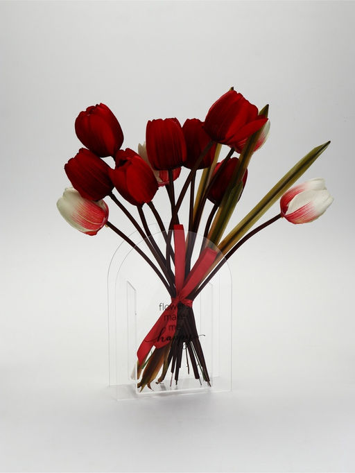 Ваза для цветов Flowers, акрил, 14×20×5.5 см