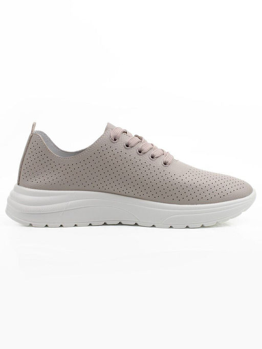 03-YH596-3 GRAY/BEIGE Полуботинки летние женские (натуральная кожа)