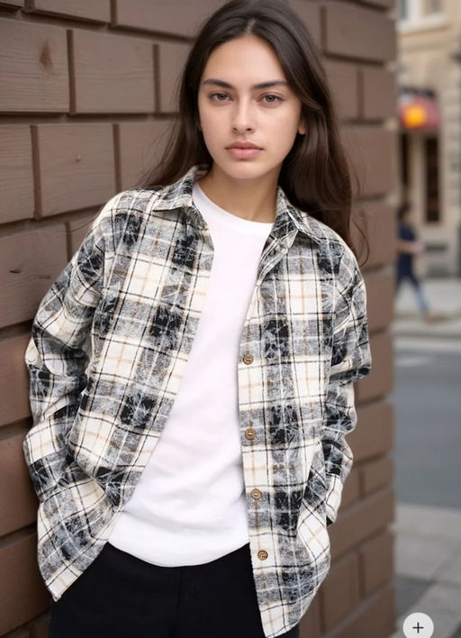 K13008 Рубашка OVER SIZE ЧЕРНЫЙ