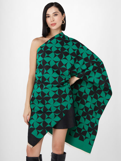 в составе ШЕРСТЬ и КАШЕМИР Большой, мягкий, теплый однотонный двусторонний палантин. - Tantino фото 3