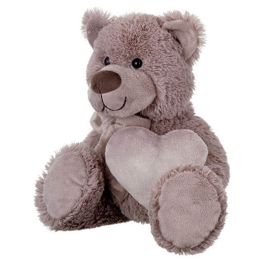 Мягкая игрушка "Мишка" с бантом и сердцем, 24см (RL24061-24) в инд. пакете