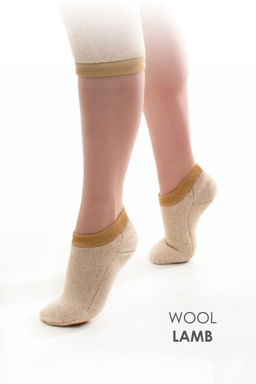 Следки меховые эластичные (цвета: карамель, шоколад)