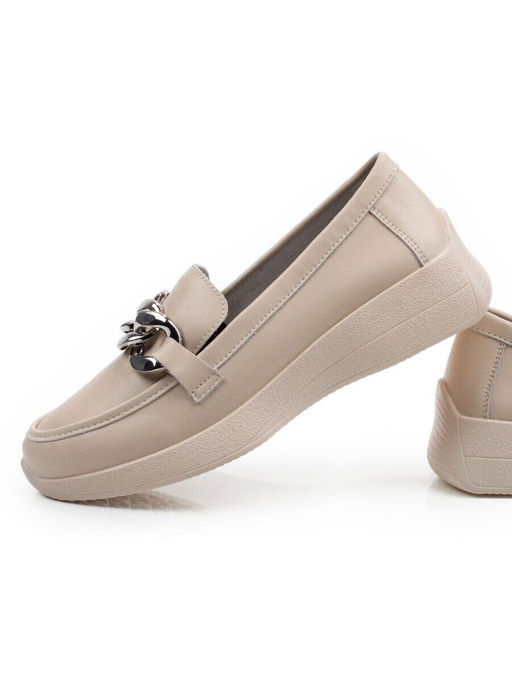 06-YG107-2 BEIGE Туфли женские (натуральная кожа)