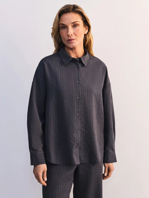 Блуза оверсайз из вискозы с длинным рукавом ZR2605012013-39 / Zarina  фото 4