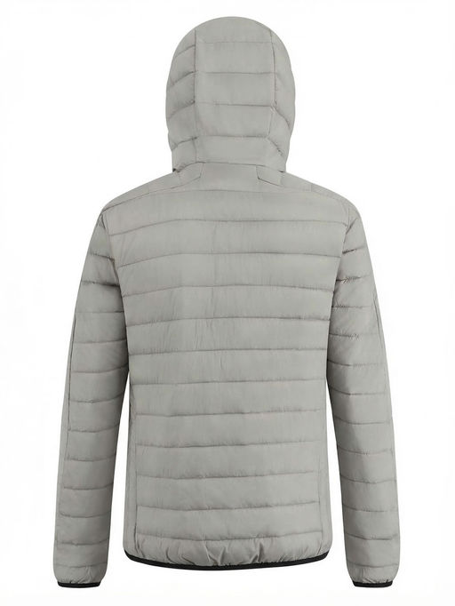 Куртка мужская стёганая с капюшоном с графеновой подкладкой бежевого цвета 9625_1B - Valianly фото 8