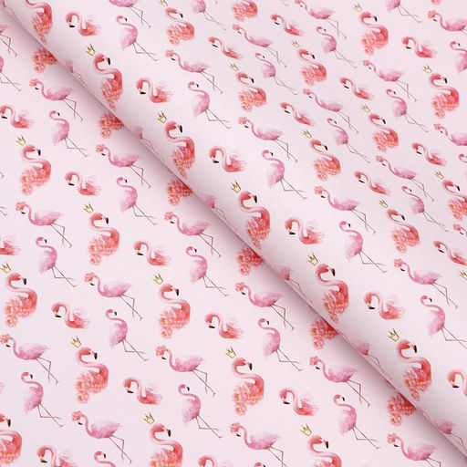 Набор бумаги упаковочной глянцевой Фламинго, 2 листа 50 70 см - UPAK LAND фото 2