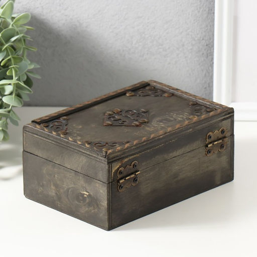 Шкатулка для украшений «Сундук. Аллегра», дерево, 18×12×8 см