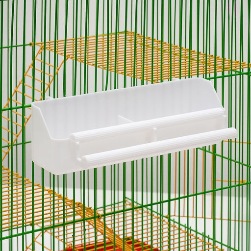 Кормушка для птиц с жердочкой для любых клеток, 21 х 5,8 х 5,6 см - Пижон фото 4