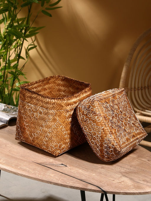 Корзинка плетёная «Марокко», 23×23×30 см