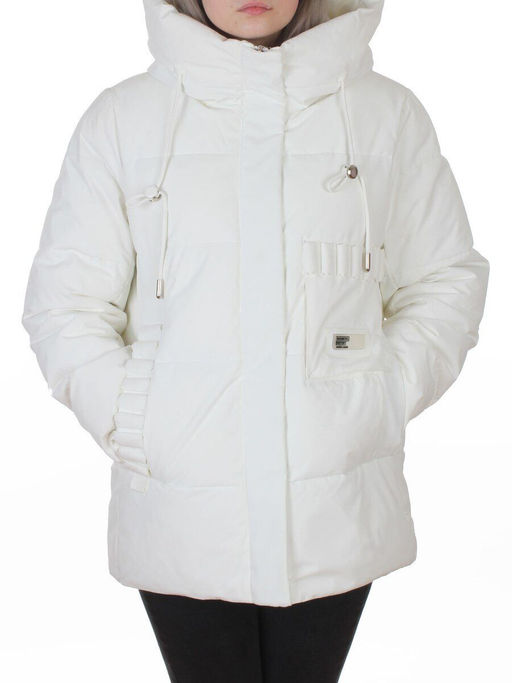 YR-6616 WHITE Куртка зимняя женская (150 гр. холлофайбер)