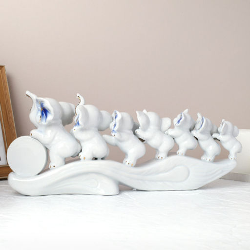 Статуэтка Семь слоников 15*36 см / W358 /уп 18/ - ГалеонТрейд фото 3