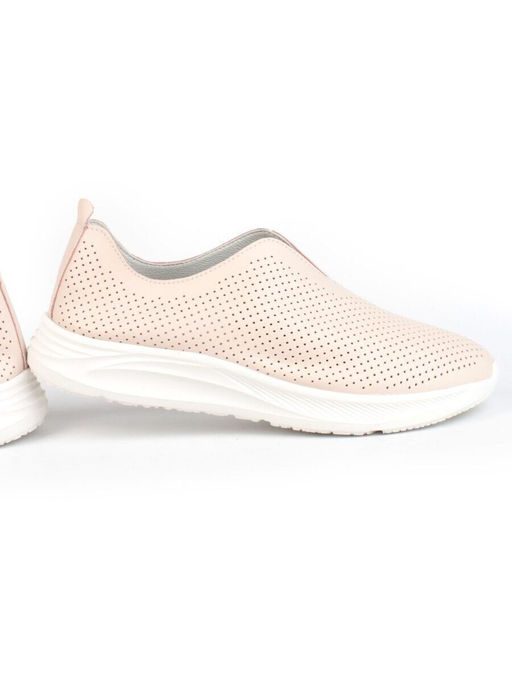 03-YD19-2D LT. PINK Полуботинки спортивные женские (натуральная кожа)