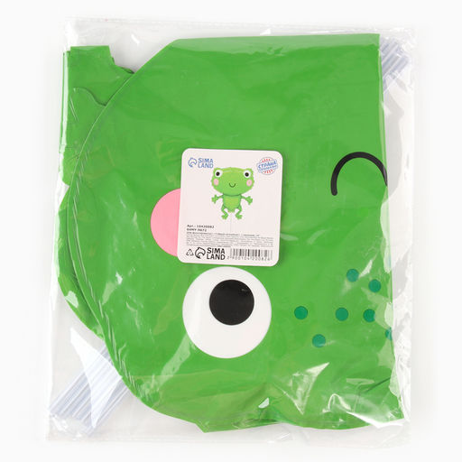 Цена за 5 шт. Воздушный шар фольгированный 14" «Лягушонок», фигура, для палочки