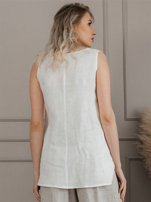 лен 73%, вискоза 27% майка - Волтри фото 4