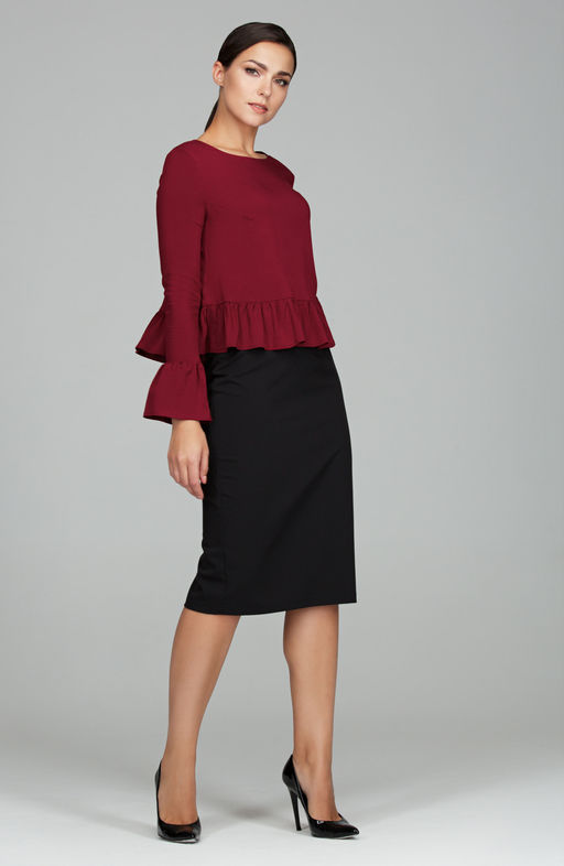 Романтичная блузка спелая вишня - Donna saggia фото 3