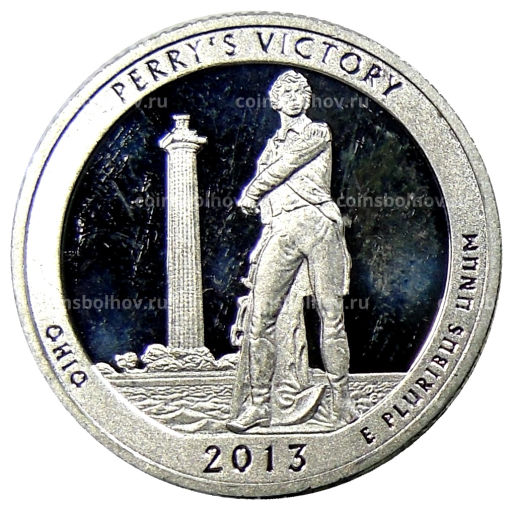 Монета 1/4 доллара (25 центов) 2013 года S США Национальные парки №17 Международный мемориал мира