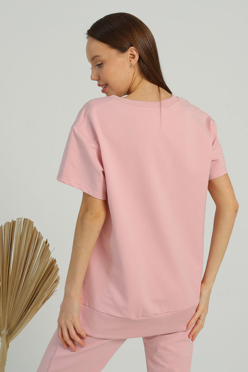 Джемпер футболка из мягкого хлопкового футера - Solo mio фото 6