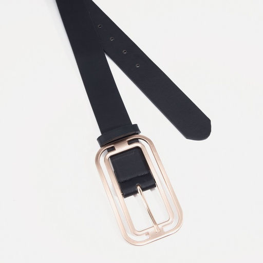 Ремень женский, ширина 3.5 см, пряжка металл, цвет чёрный - Simaland фото 5