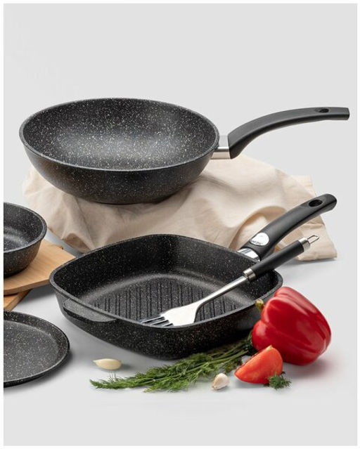 Сковорода литая гриль APOLLO Qualita 26/26 см  фото 15