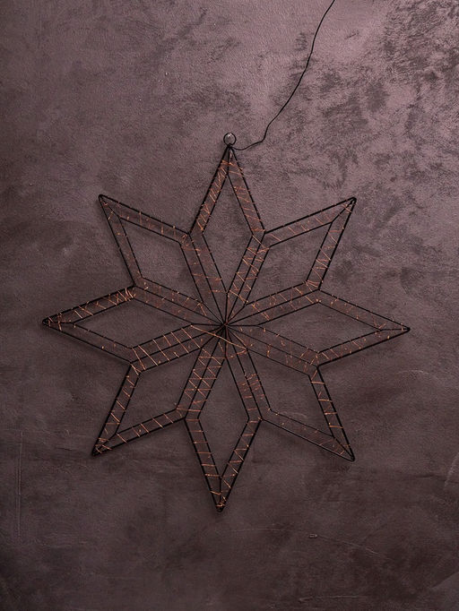 Фигура подвесная световая FROSTY «Снежинка», 74×74×2, 300 LED, 220V, свечение тёплое белое