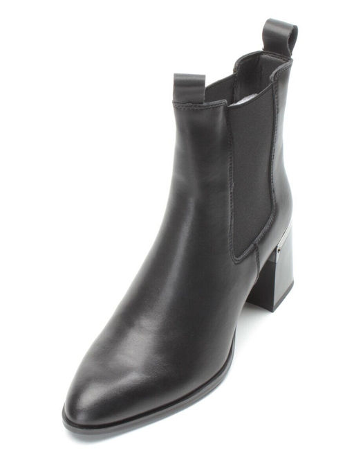 01-PCT161-1 BLACK Ботинки Челси демисезонные женские (натуральная кожа, байка) - Фабричный китай фото 5