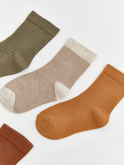 ?izgili Erkek Bebek Soket ?orap 5li