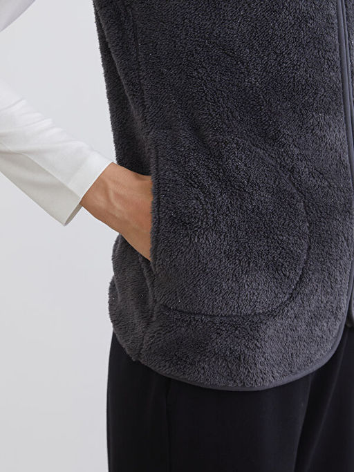 Dik Yaka Kad?n Polar Yelek