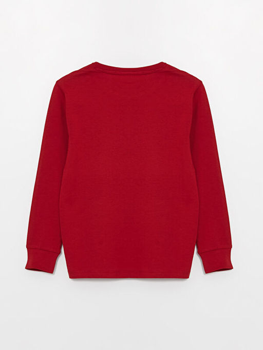 Bisiklet Yaka Galatasaray Bask?l? Uzun Kollu Erkek ?ocuk Pijama Tak?m? - Waikiki фото 3